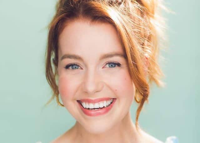 Devon Hales was captured with a big laugh on her face