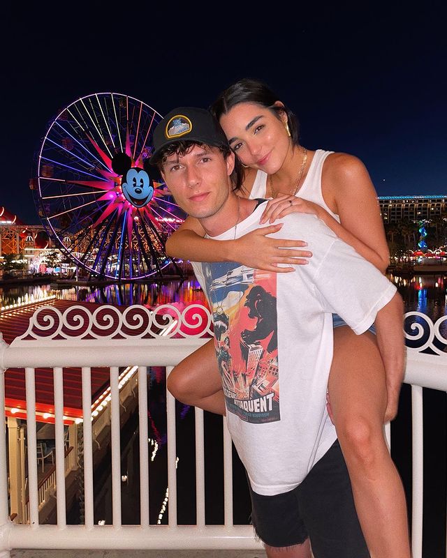 Indiana Massara with her Boyfriend Jach Justice posing for the photo