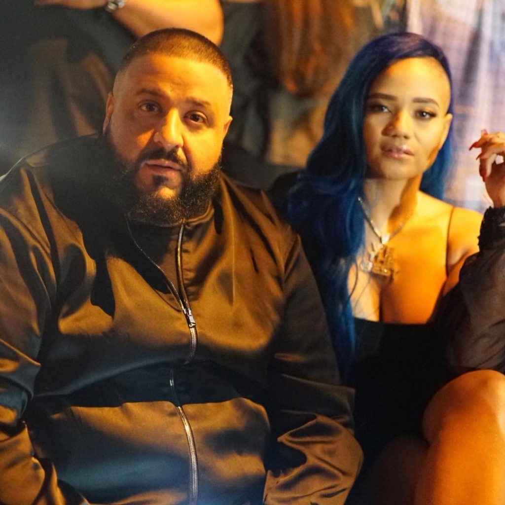 Steph Lecor with the American multitalented  Dj Khalid  wishing on his birthday