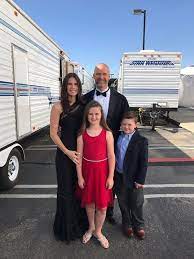 Picture of Hyla Ross, her Ex-husband David Ross, son Harper Lynn Ross and daughter Landri Ross. 