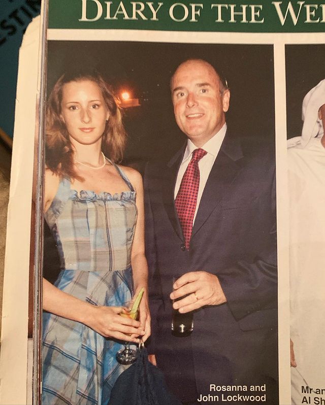 Rosanna Lockwood with her dad John Lockwood.