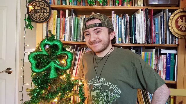 Picture of Atticus Shaffer and his books