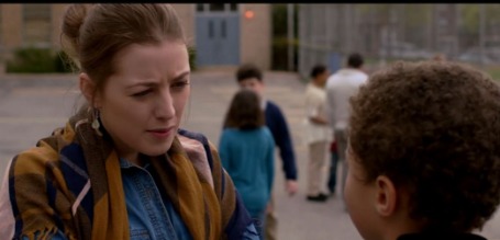 Photo of Ella Rae Peck during a scene of Feed the Beast. 