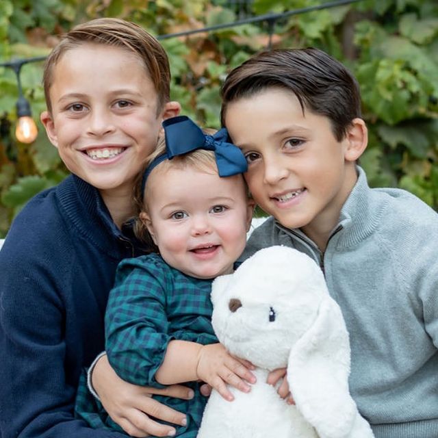 Picture of Nicole Zaloumis and Mike Jones's children Michael Jr, Connor Jones and Kelsie Rose Jones