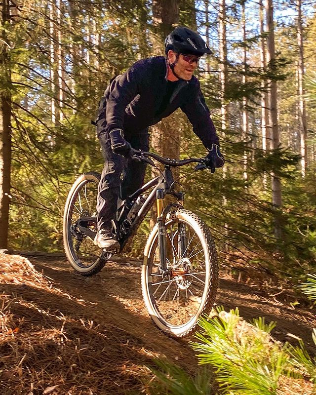 Picture of Yannick Bisson doing cycling