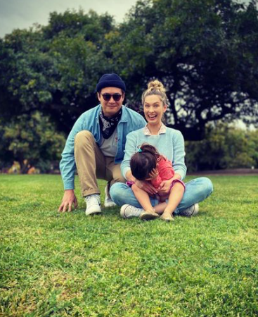 Briga Heelan with her husband  Rene Gube and daughter  Bennet Alejandra Gube