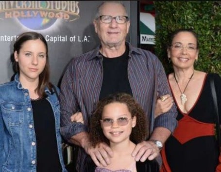 Photo Catherine Rusoff along with her husband, Ed O’Neal and their two children. 