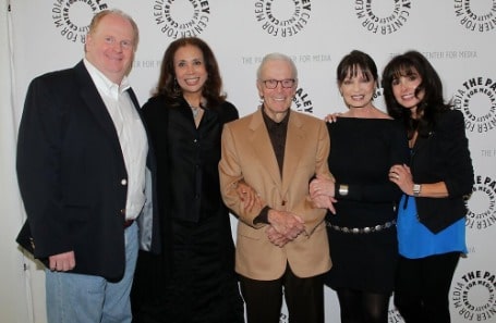 Photo of David Jolliffe along with the co-start of Room 222