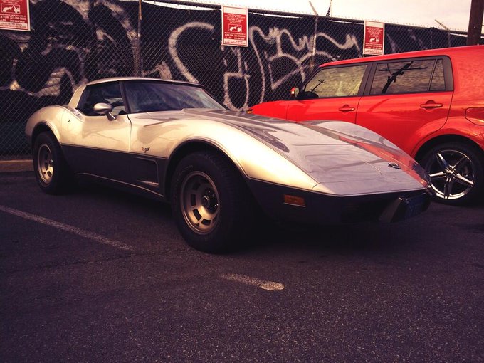 Picture of Logan Shroyer's cars which are white and red in color