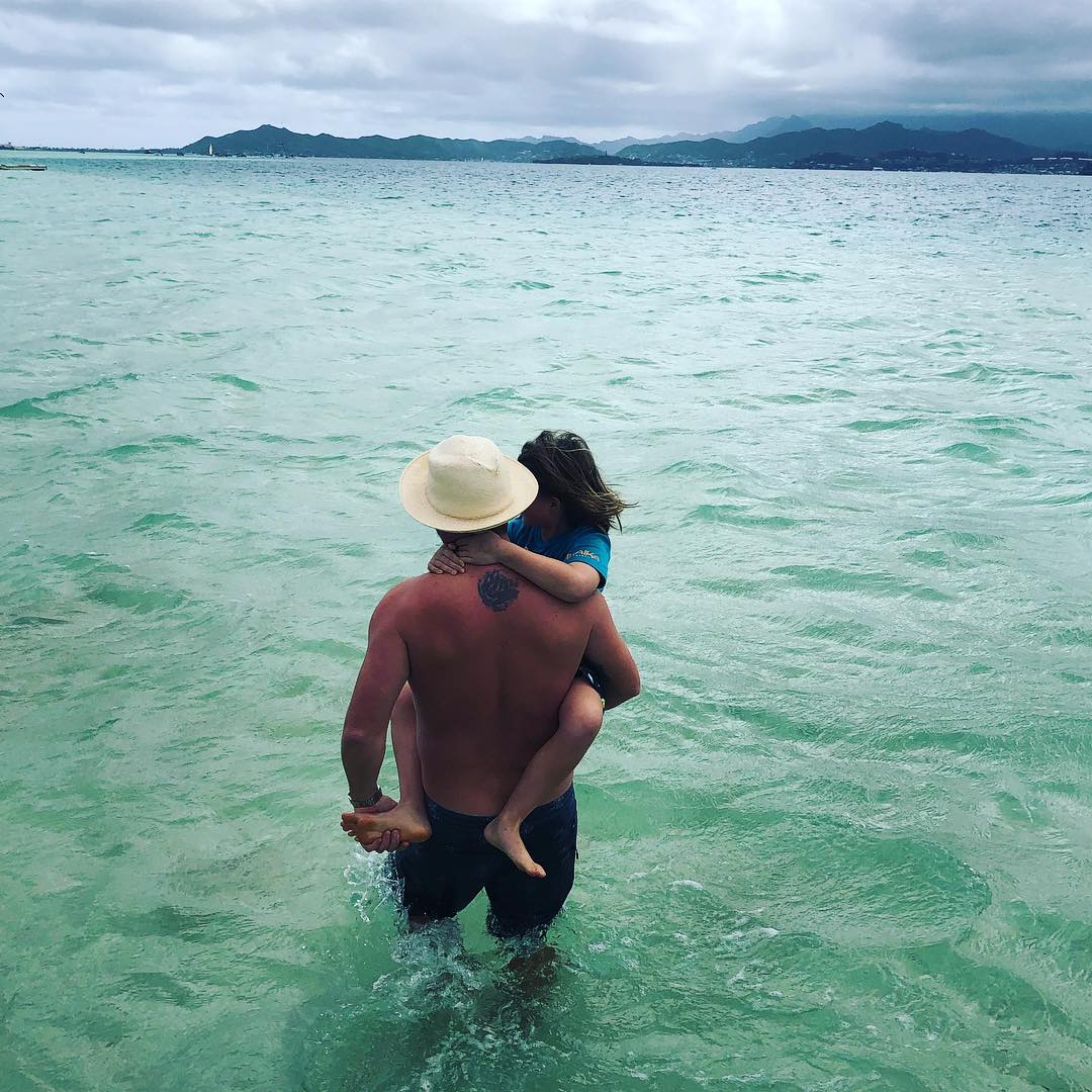 Picture of Zachary Knighton and his daughter Tallulah Knighton