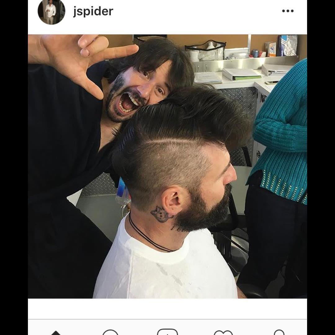 Picture of Stephen Dunlevy and his friend Spider