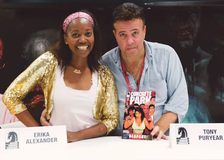 Picture of Tony Puryear and his ex-wife Erika Alexander