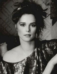 Back and white portrait of Leslie Charelson's late sister Kate Charleson