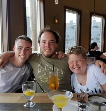 Calle Walton enjoying with her family friends