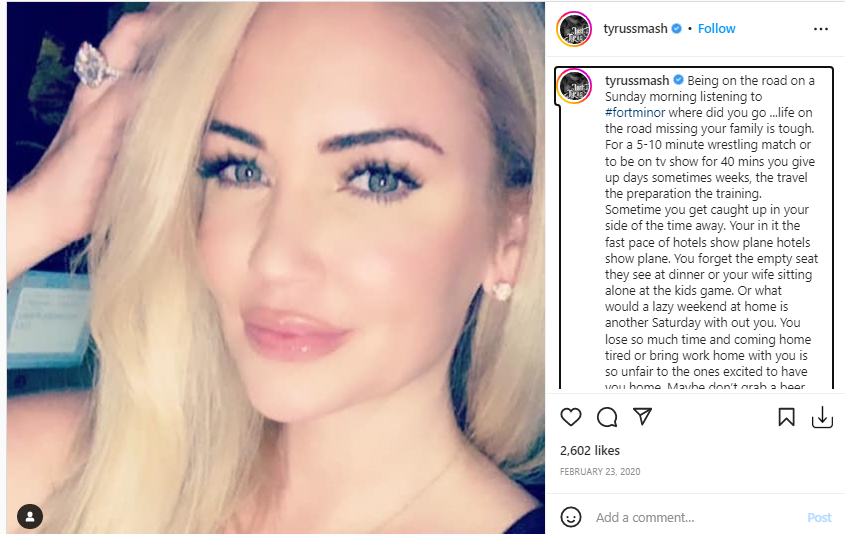 Photo of Tyrus's gorgeous wife, Ingrid Rinck.