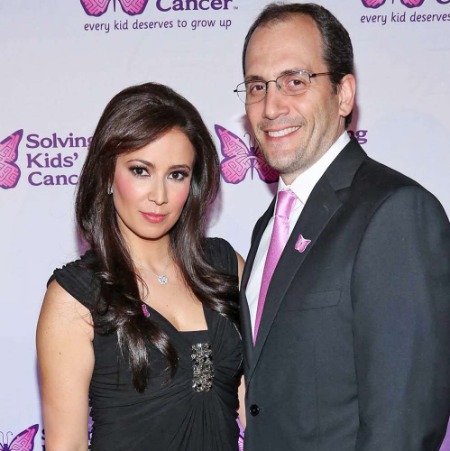 Julie Banderas with her former husband Andrew J. Sansone. 