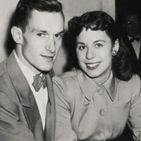 Hugh Hefner with his former wife  Millie Williams. 