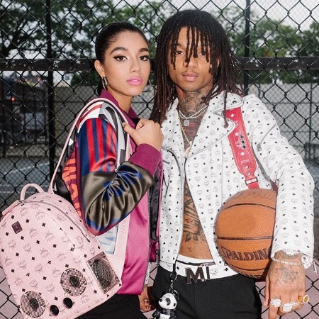 Yovnna Ventura with her former romantic partner Swae Lee. 