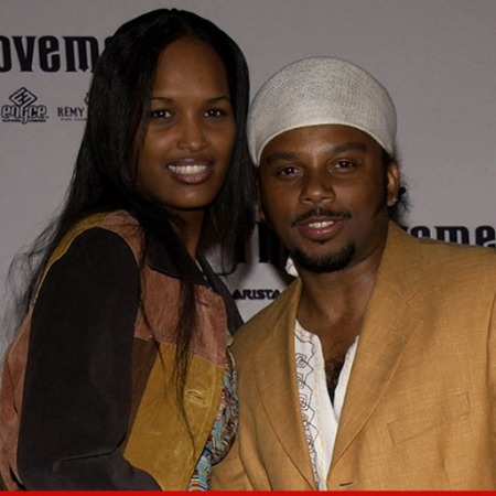 Bobby Brown with his former romantic partner Melika Payne.