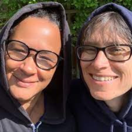 Golda Rosheuvel with her partner Shireen Mula.