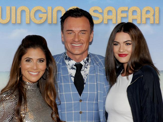 Brooke Burns's daughter, Madison McMahin with her father, Julian McMahon, and Kelly Paniagua. 