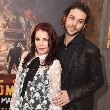 Marco Garibaldi's romantic partner Priscilla Presley and his son Navarone Garibaldi.