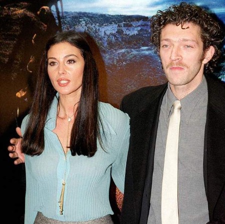 Monica Belluci with her former husband Vincent Cassel.
