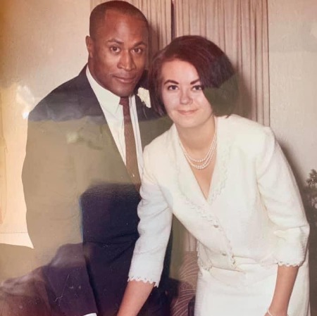 John Amos with his former wife Noel Jean Mickelson.