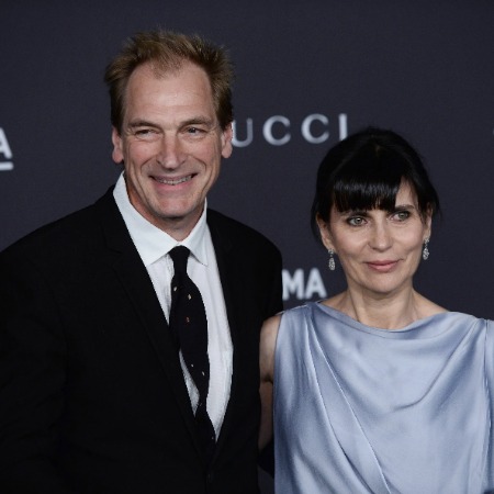 The picture of Julian Sands and his wife Evgenia Citkowitz.