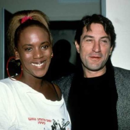 Toukie Smith with her former romantic partner Robert De Niro.