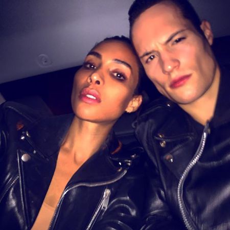 Staiv Gentis with his model girlfriend Ines Rau.