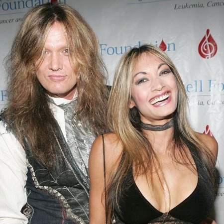 Maria Aquinar with her former husband Sebastian Bach.