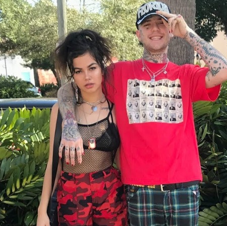 Arzaylea Rodriguez with her former boyfriend Lil Peep.