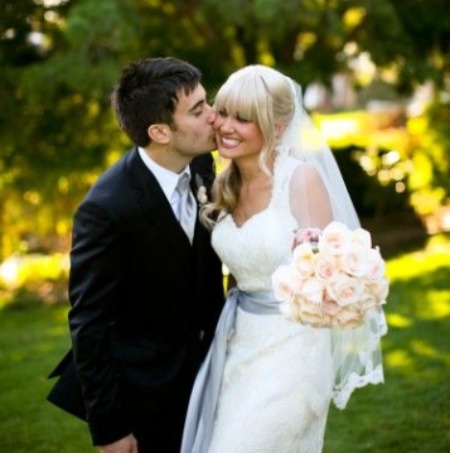 The wedding ceremony picture of Mallory Plotnik and Phil Wickham. 