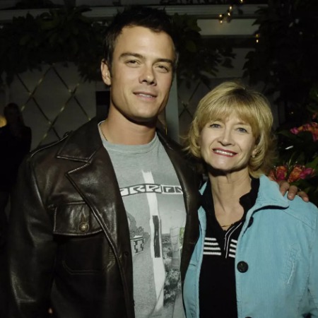 Josh Duhamel with his mother Bonnie L. Kemper.