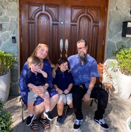 Christie Ashenoff and Argelio with their kids.